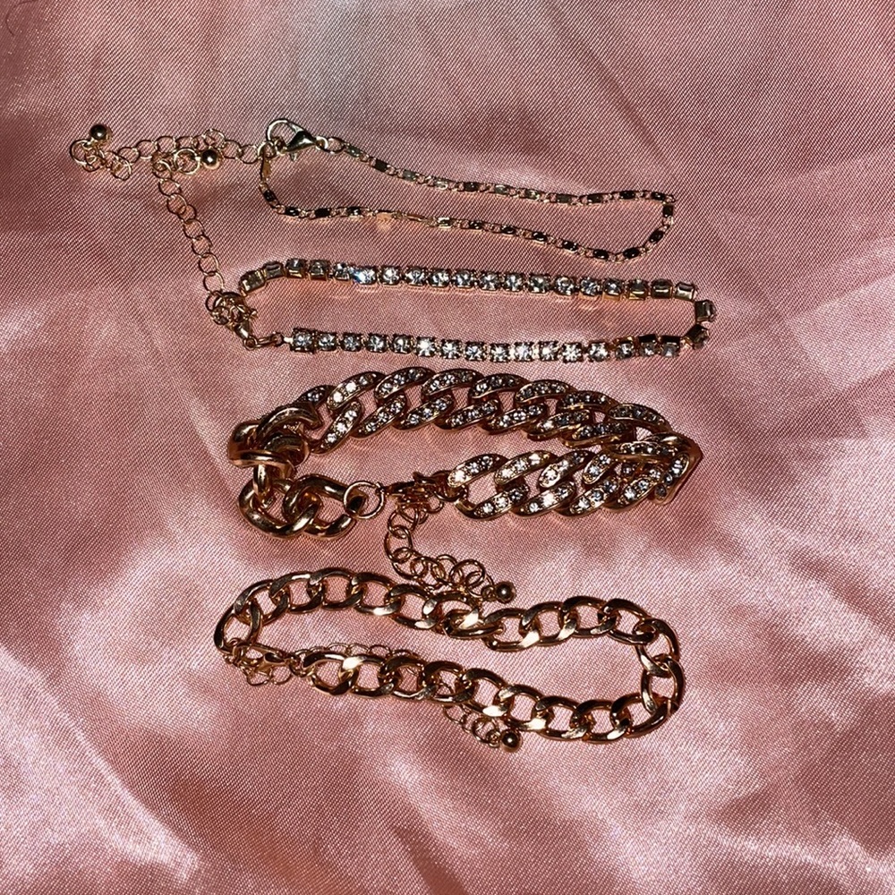 4piece Rhinestone Bracelets - Picture 4 of 4